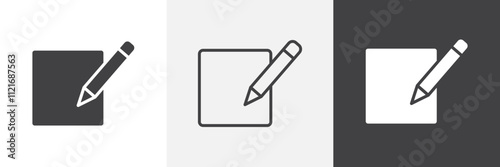 Register icon vector set for ui designs