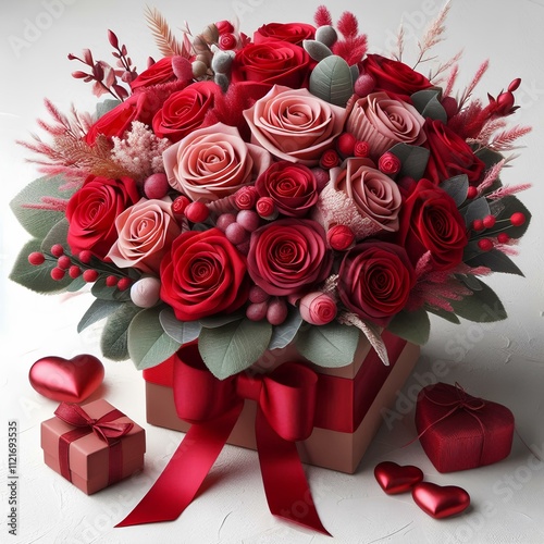 bouquet of red roses