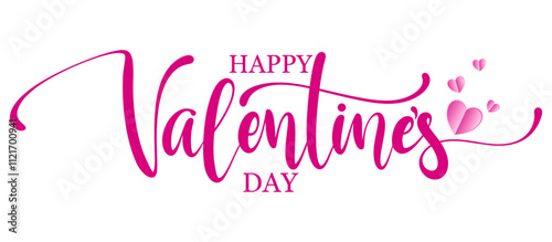 Happy valentines day lettering typography vector eps