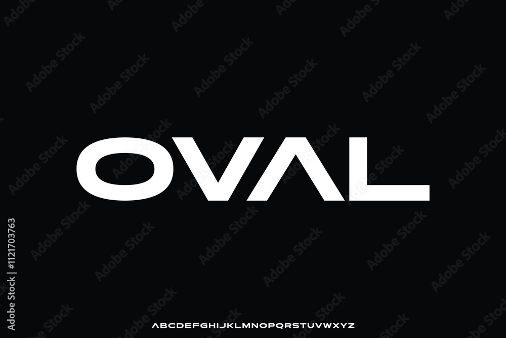 © Asenbayu - Modern futuristic wide sans serif alphabet display font vector illustration © Asenbayu - Modern futuristic wide sans serif alphabet display font vector illustration