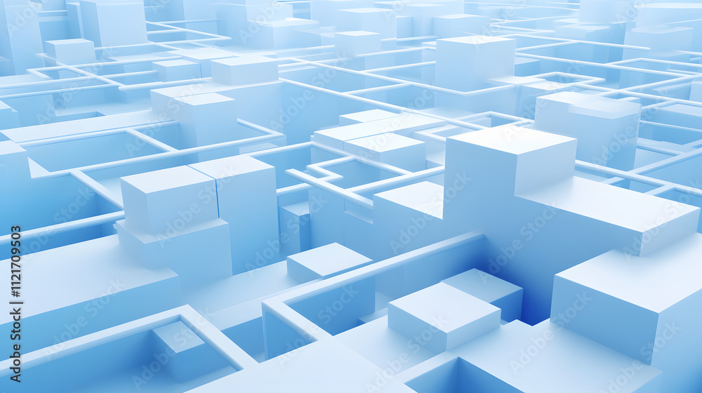 3d rendering of white and blue abstract geometric background. Scene for advertising, technology, showcase, banner, game, sport, cosmetic, business, metaverse. Sci-Fi Illustration. Product display
3d rendering of white and blue abstract geometric background. Scene for advertising, technology, showcase, banner, game, sport, cosmetic, business, metaverse. Sci-Fi Illustration. Product display