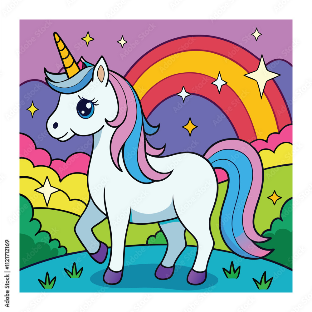 Naklejka premium unicorn vector illustration 