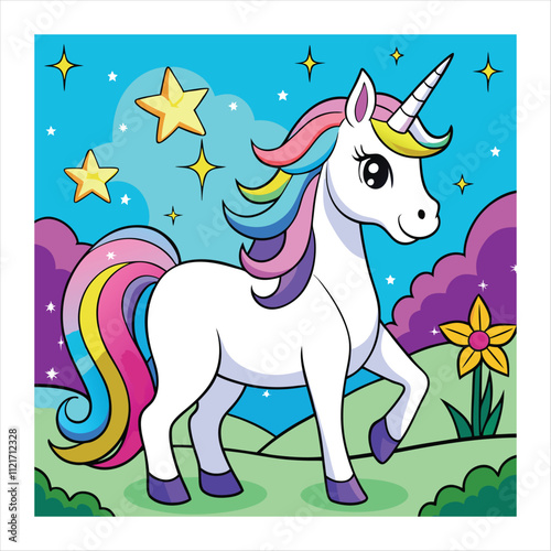 unicorn vector illustration 