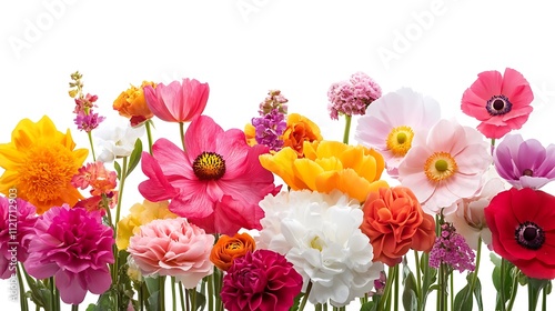 Vibrant blooms in a stunning array of colors. A beautiful summer bouquet.