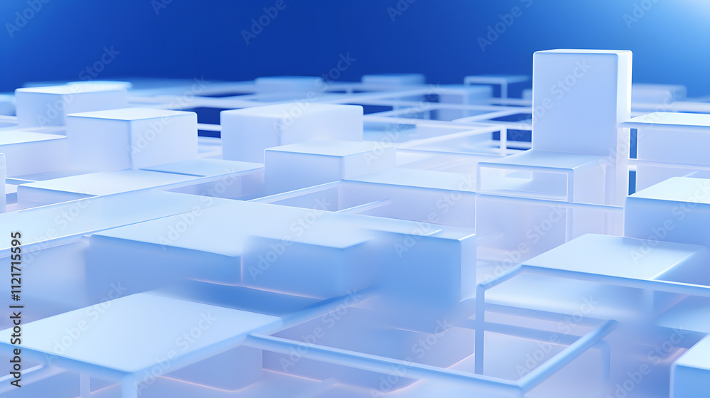 3d rendering of white and blue abstract geometric background. Scene for advertising, technology, showcase, banner, game, sport, cosmetic, business, metaverse. Sci-Fi Illustration. Product display
3d rendering of white and blue abstract geometric background. Scene for advertising, technology, showcase, banner, game, sport, cosmetic, business, metaverse. Sci-Fi Illustration. Product display