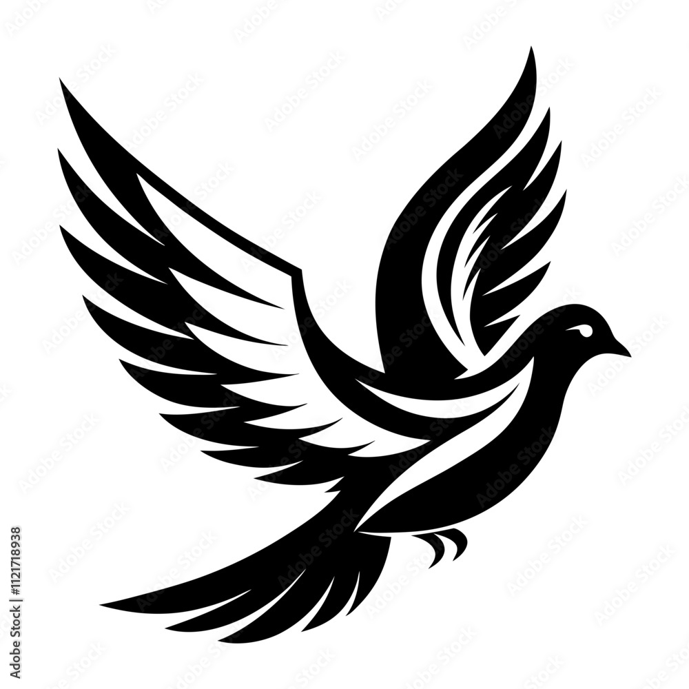 Fototapeta premium Mourning Dove silhouette