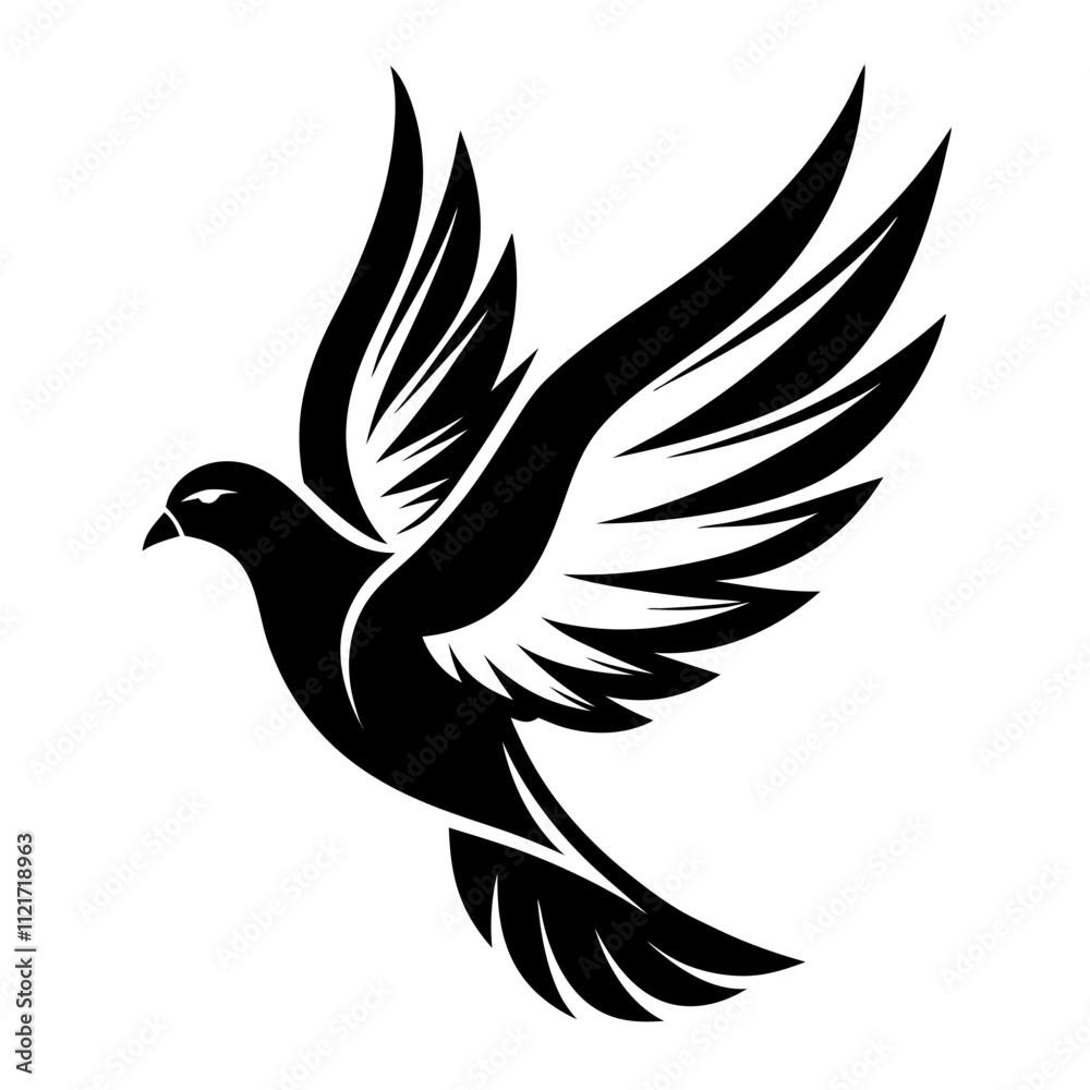 Obraz premium Mourning Dove silhouette