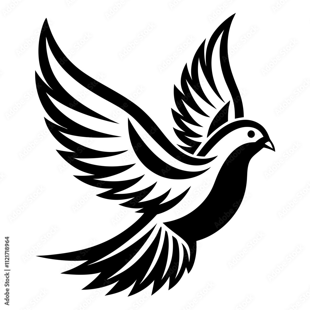 Fototapeta premium Mourning Dove silhouette