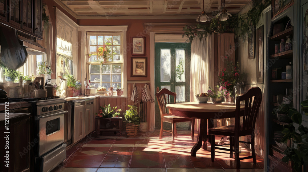Sharp details and natural lighting enhance the realism of the setting. Sharp details and natural lighting enhance the realism of the setting.