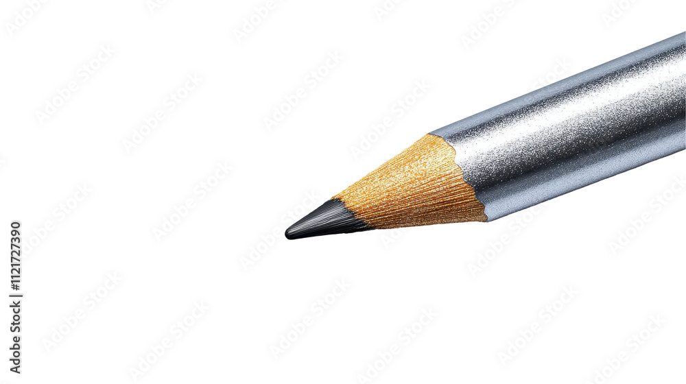 Close-up of a sharpened pencil tip. transparent background Close-up of a sharpened pencil tip. transparent background