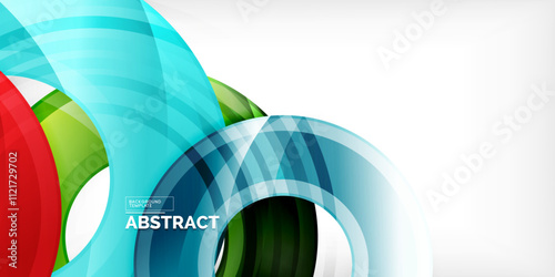 Circles, round elements, ring shapes premium background. Vector Illustration For Wallpaper, Banner, Background, Card, Book Illustration, landing page