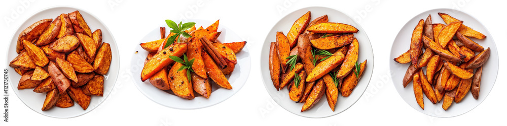 Delicious roasted sweet potato wedges Delicious roasted sweet potato wedges