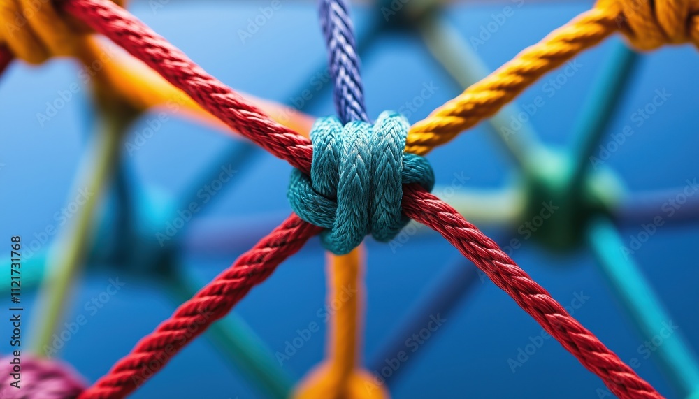 Central Network Connection Business: A Network Of Diverse Ropes Linked ...