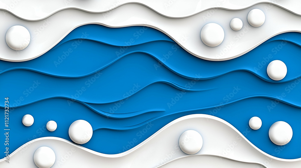 A vibrant abstract design featuring flowing blue waves and white circular elements, creating a dynamic and textured visual impression. A vibrant abstract design featuring flowing blue waves and white circular elements, creating a dynamic and textured visual impression.
