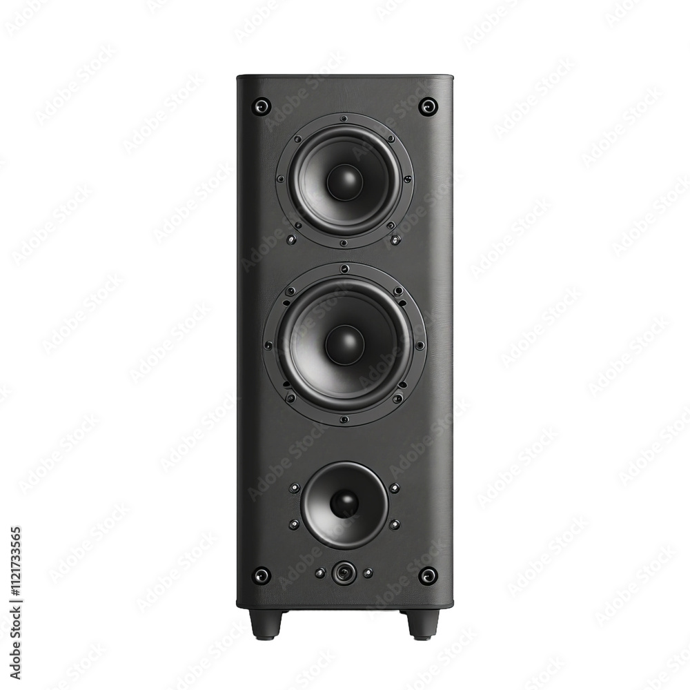 3 d rendering of a black speaker 3 d rendering of a black speaker