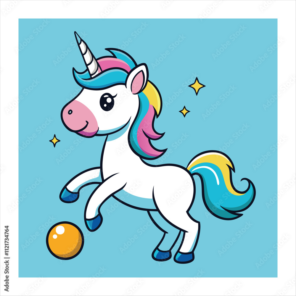 Fototapeta premium unicorn vector illustration 