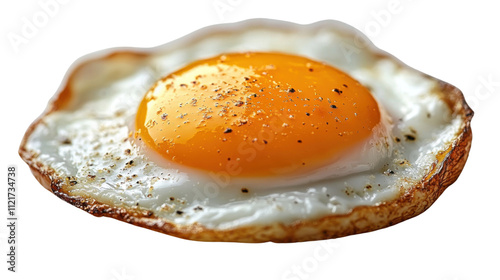 amlet egg isolated on white background photo