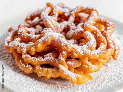 Fried Dough, Funnel Cake, Sugary Treat photo