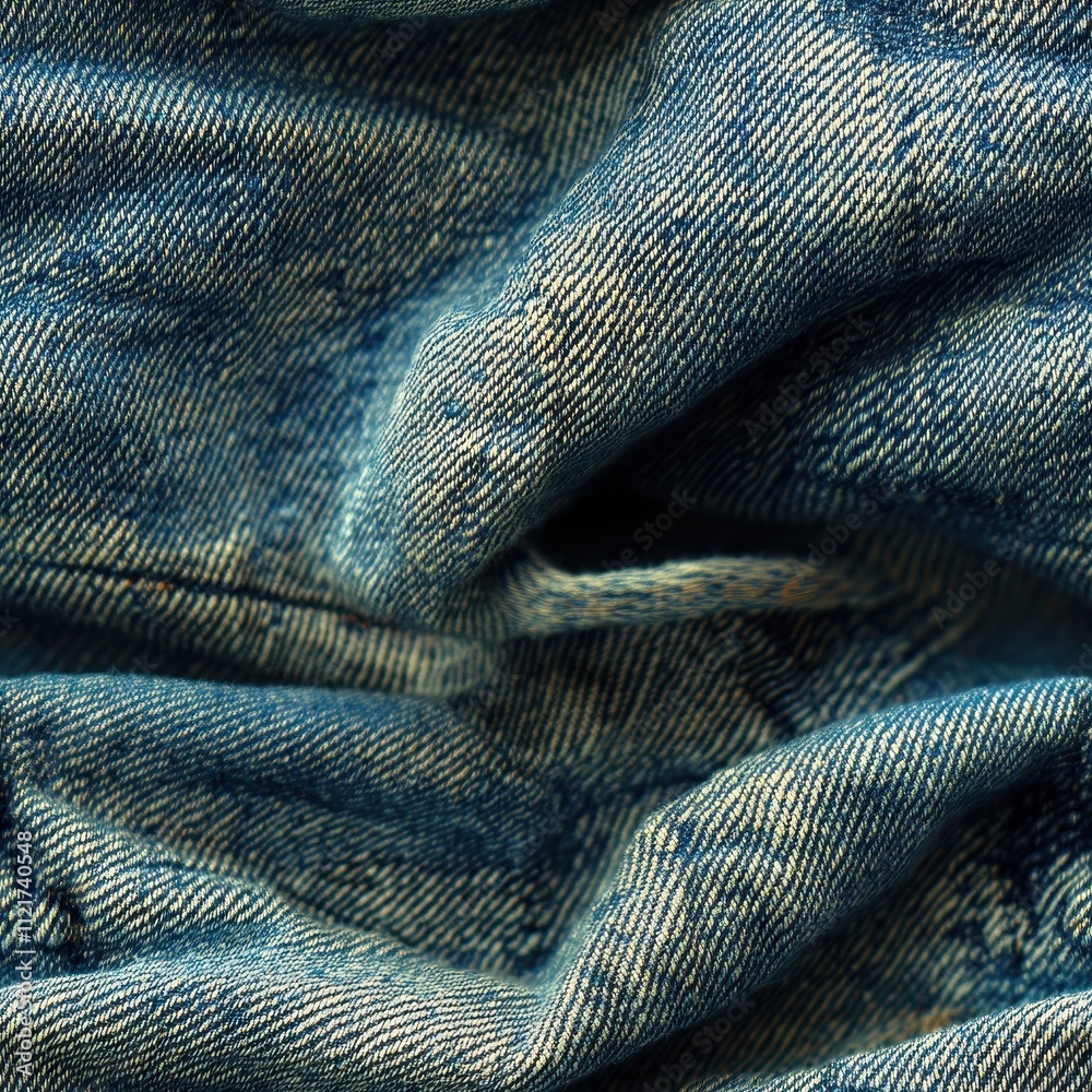 Close-up of blue denim fabric texture
Close-up of blue denim fabric texture