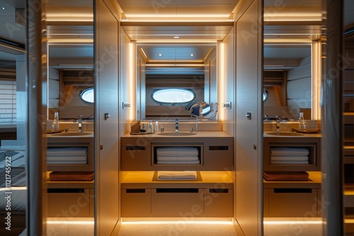 Luxury Yacht Bathroom Interior