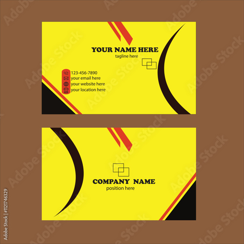 modern business card template and design