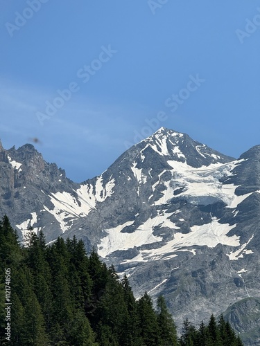 Wallpaper Mural snow covered mountains Torontodigital.ca