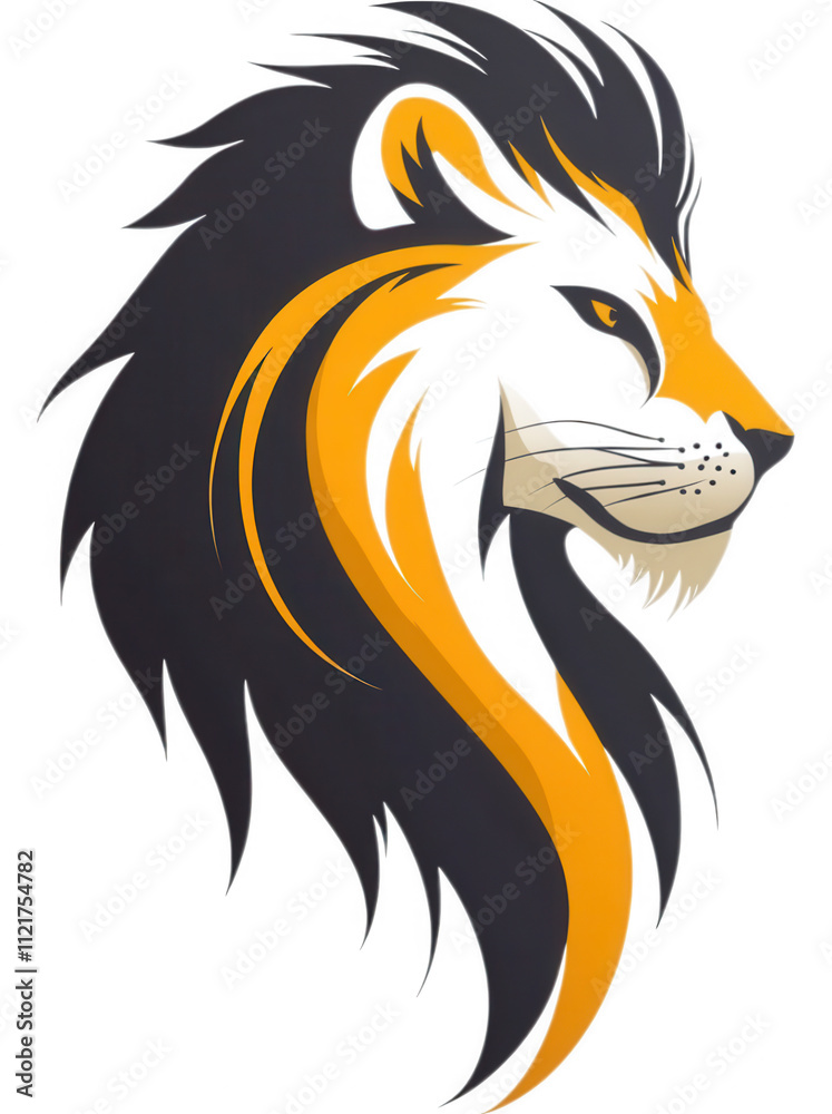 Stylized Lion Emblem - Bold Graphic Design for Branding and Corporate Identity Stylized Lion Emblem - Bold Graphic Design for Branding and Corporate Identity