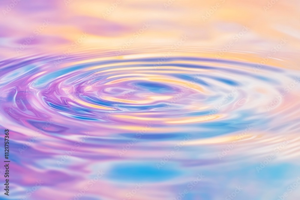 Captivating Pastel Hued Circular Reflections with Fluid Effect Captivating Pastel Hued Circular Reflections with Fluid Effect