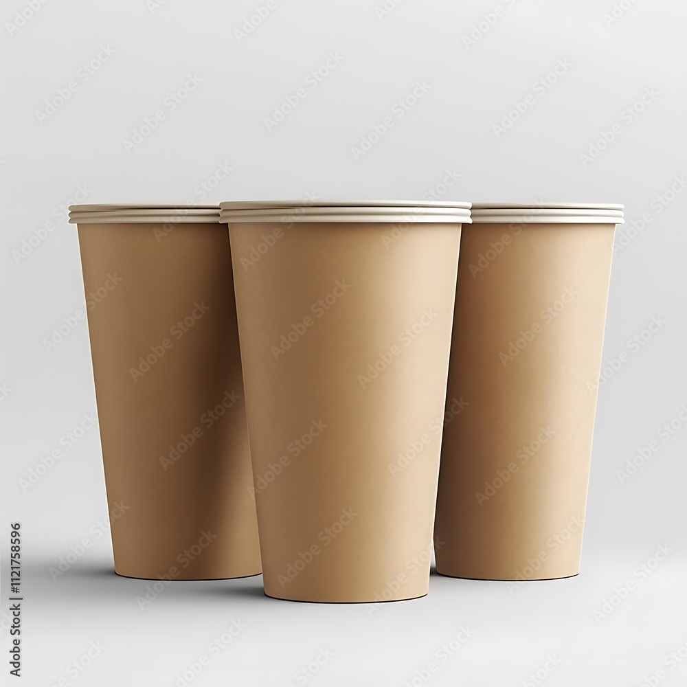 Photorealistic Coffee Cup Mockup for Packaging Concepts Photorealistic Coffee Cup Mockup for Packaging Concepts