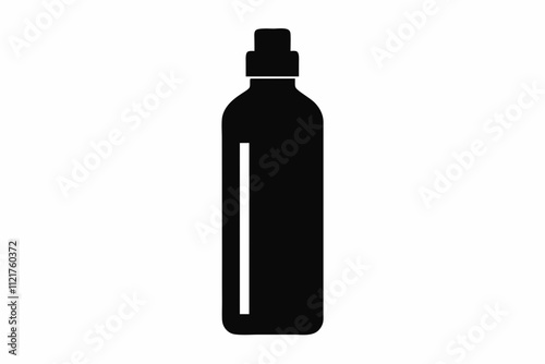 Plastic bottle black icon set. Vector flat style sign illustration,Reusable water bottle icon vector,Water bottle symbol silhouette vector style.