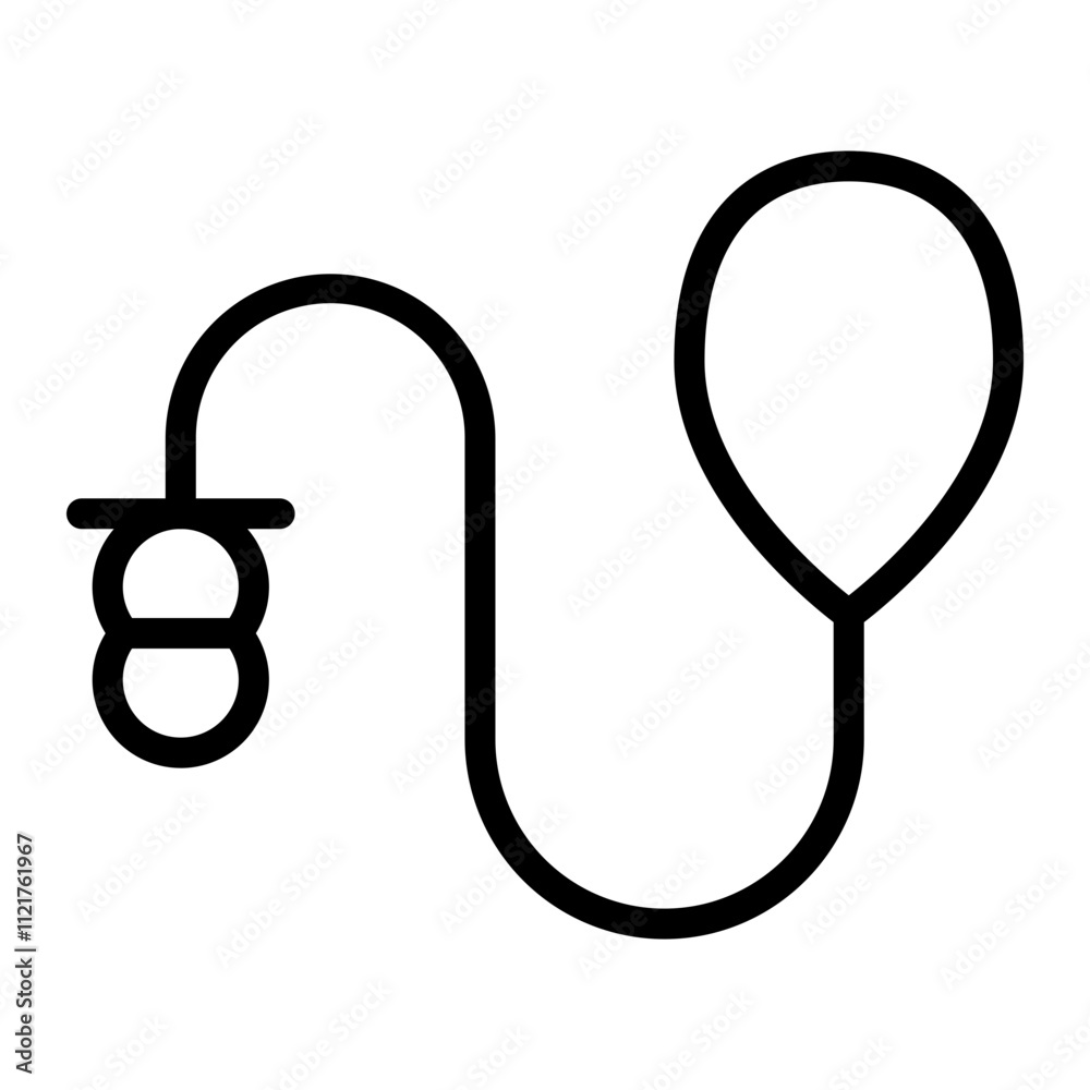 Obraz premium Leash Vector Line Icon Design