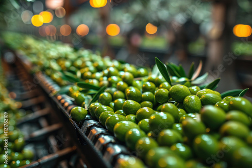 Production of extra virgin olive oil..     photo