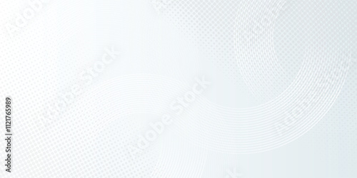 Wallpaper Mural White abstract background. Modern circle lines pattern. Futuristic concept. Minimal geometric design. Torontodigital.ca