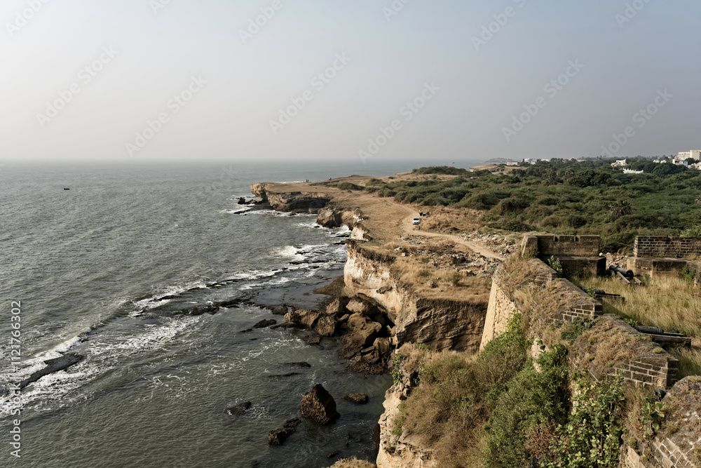 Architecture and History at Diu Fort, Gujarat