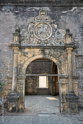 Obraz na płótnie Architecture and History at Diu Fort, Gujarat w salonie