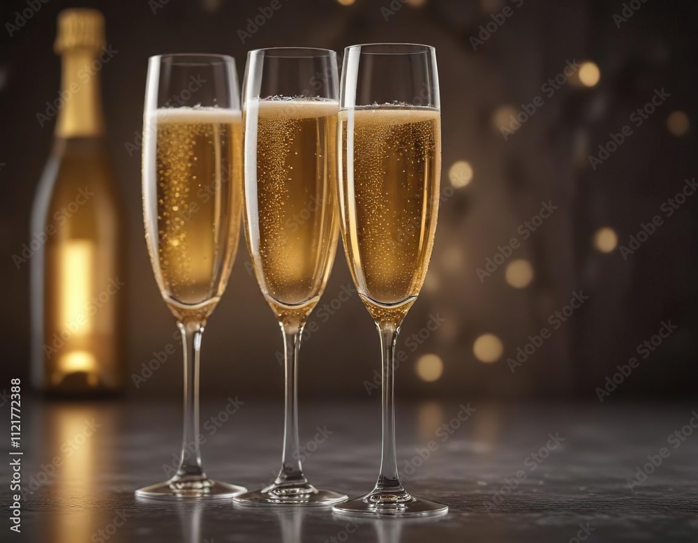 Sparkling beverage in a festive champagne flute, fizzy drink, special beverage, bubbly drink Sparkling beverage in a festive champagne flute, fizzy drink, special beverage, bubbly drink