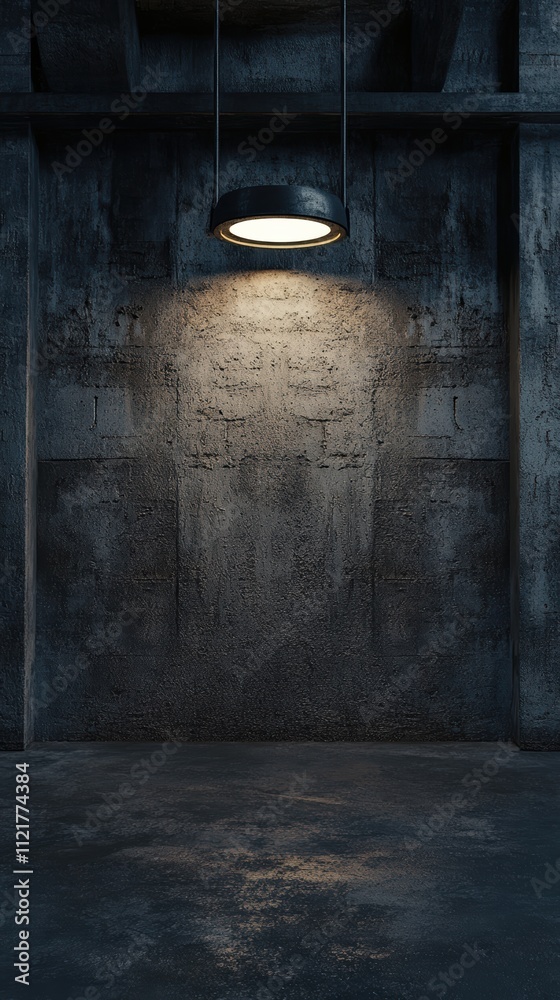 Obraz premium Dark gray textured background with dramatic lighting and contrast