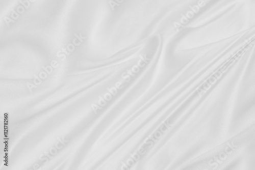 beauty textile soft and clean fabric white abstract smooth curve shape decorate fashion background