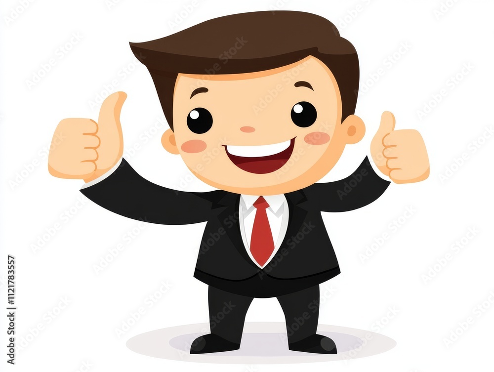 Professional Businessman Giving Thumbs Up Professional Businessman Giving Thumbs Up