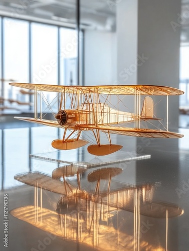 Fototapeta Model of Wright Flyer on Display