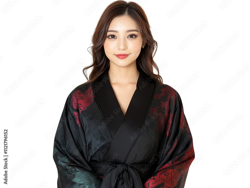 Woman in traditional kimono, a captivating display of japanese culture and timeless elegance in fashion Woman in traditional kimono, a captivating display of japanese culture and timeless elegance in fashion