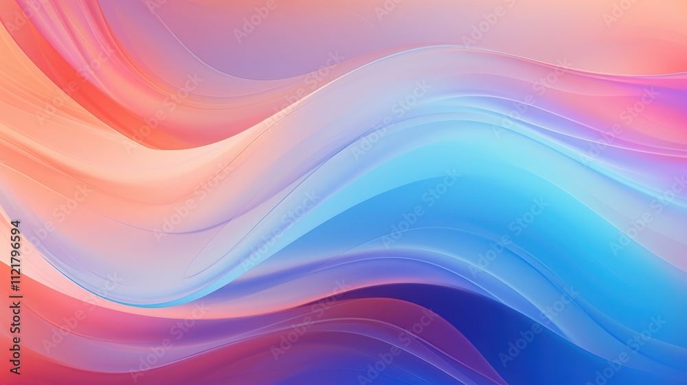 Abstract Colorful Waves Flowing Design Abstract Colorful Waves Flowing Design
