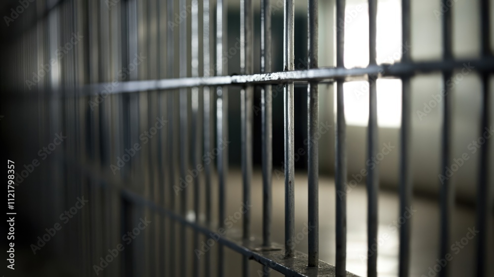 Steel Security Bars in Industrial Facility Setting with Focus on Depth and Texture Steel Security Bars in Industrial Facility Setting with Focus on Depth and Texture