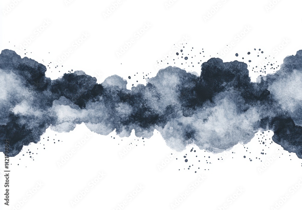 抽象的な水彩スタイルの雲のような模様が描かれた背景 抽象的な水彩スタイルの雲のような模様が描かれた背景