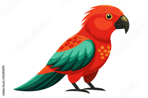 Australian King Parrot bird art work illustration