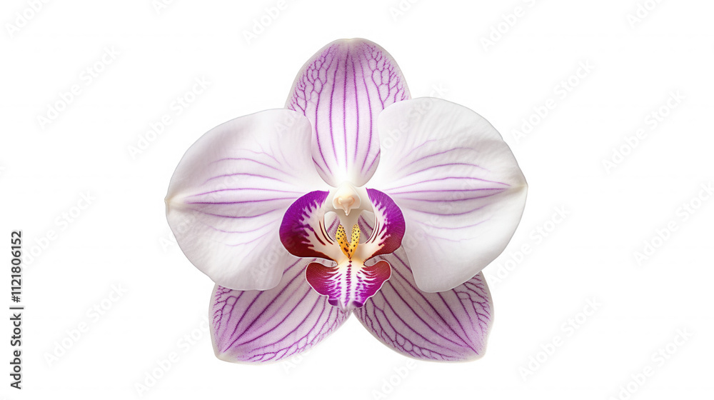 Fototapeta premium Elegant Purple and White Phalaenopsis Orchid Flower Bloom