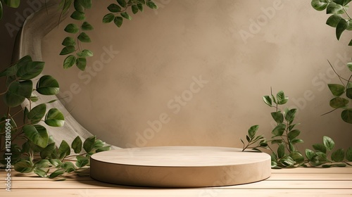 This sentence aims to capture the essence of a spa still life by focusing on natural elements like plants and their integration into a serene interior setting