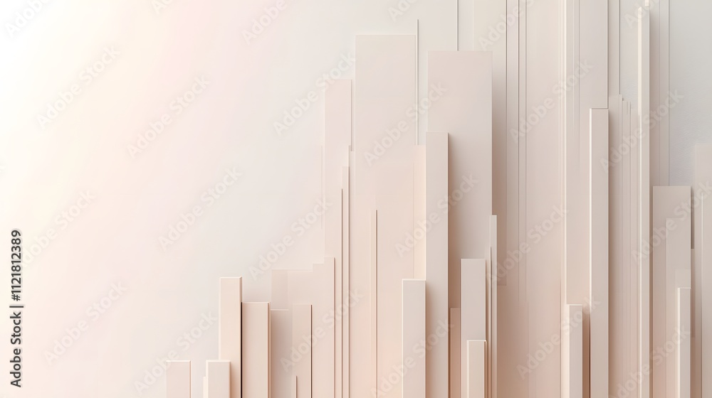 Fototapeta premium Clean_white_background_with_a_3D