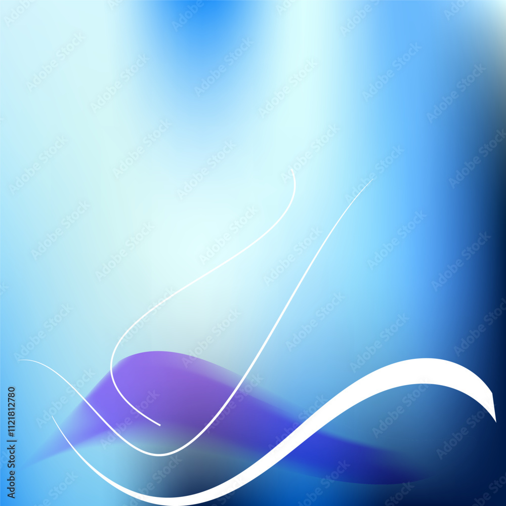 A abstract blue background Vector shiny wave line colorful abstract background
