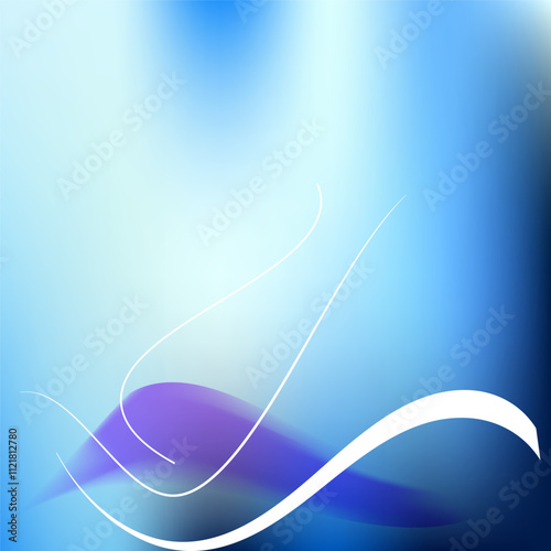 A abstract blue background Vector shiny wave line colorful abstract background
